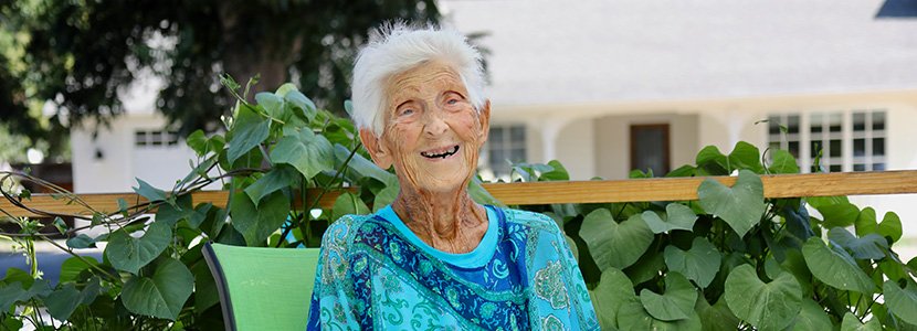 Ruth Seeley smiling outdoors