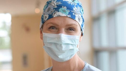 Photo of a nurse with a mask