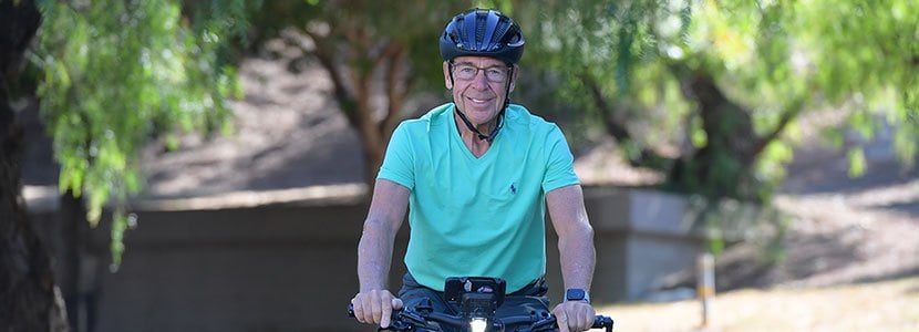 Heart Attack Survivor on a Bicycle