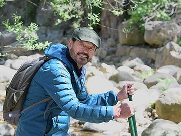 Heart Patient - 78-year-old Anton Vierling going on a hike