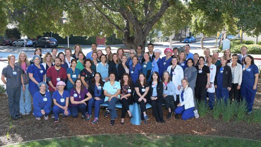 Group of certified nurses at Santa Barbara Cottage Hospital