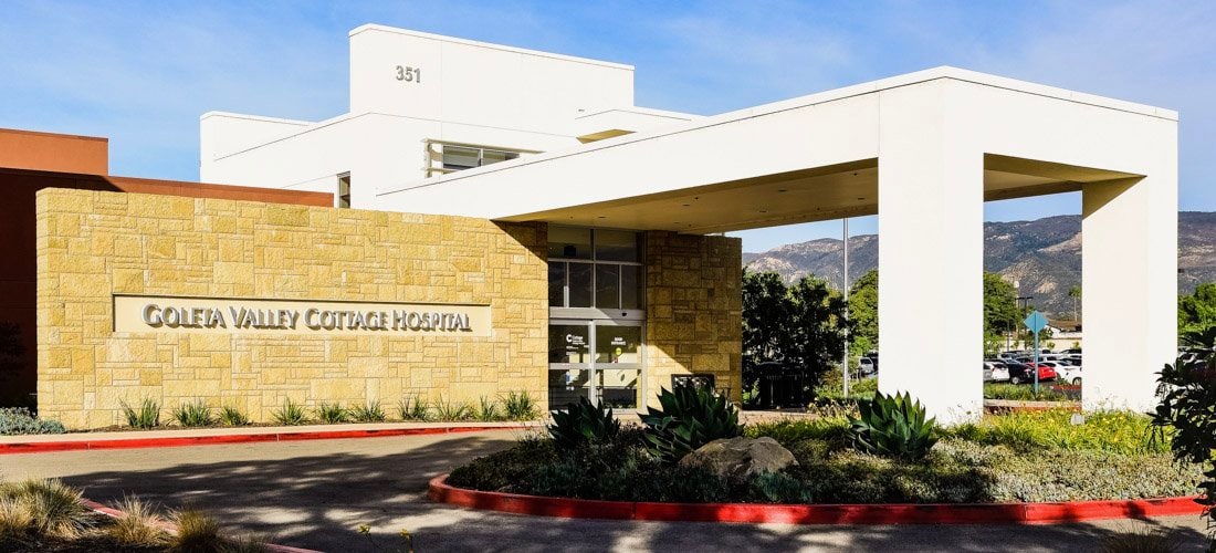 Front of Goleta Valley Cottage Hospital